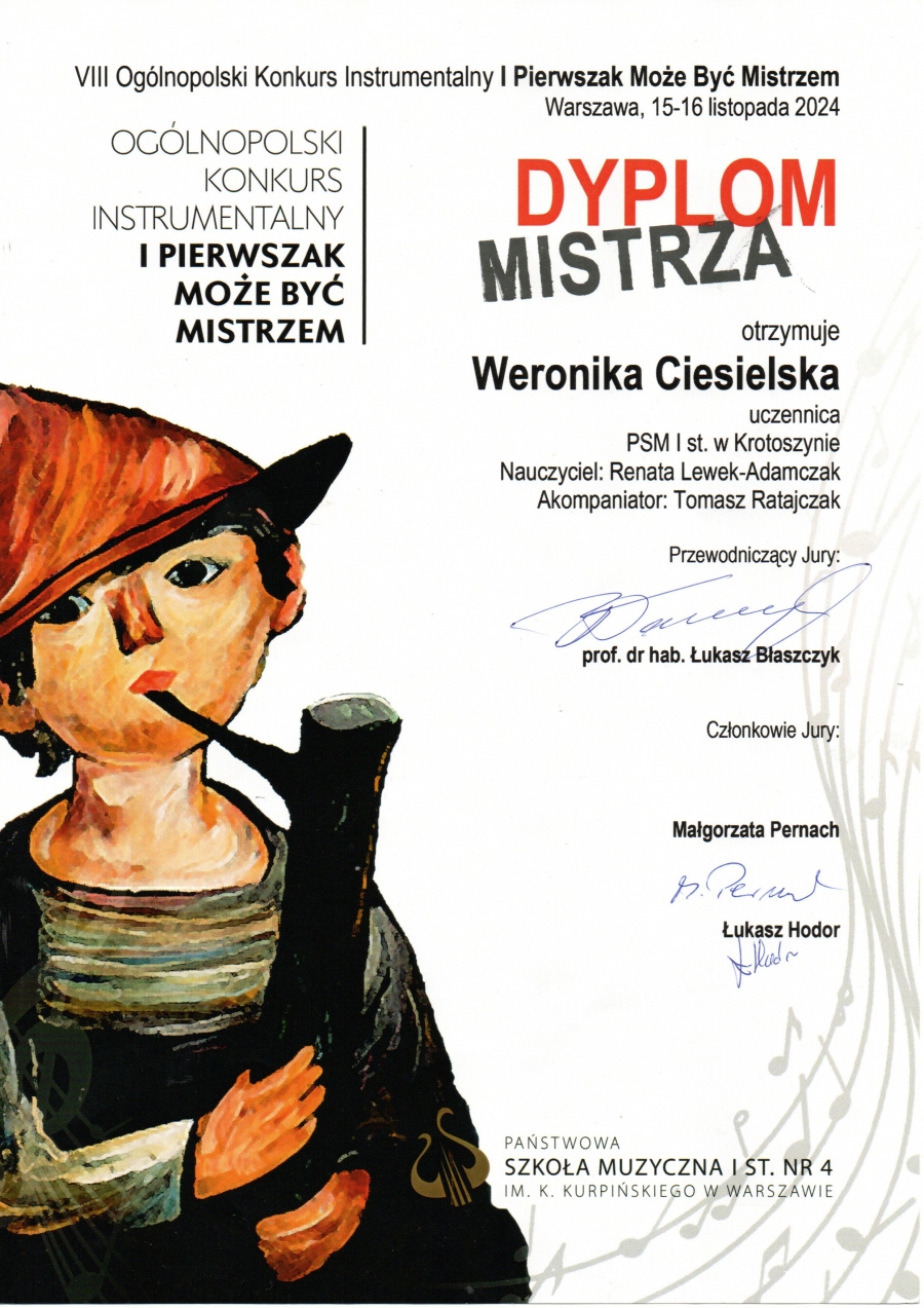 VIII I Pierwszak Może Być Mistrzem - Weronika Ciesielska