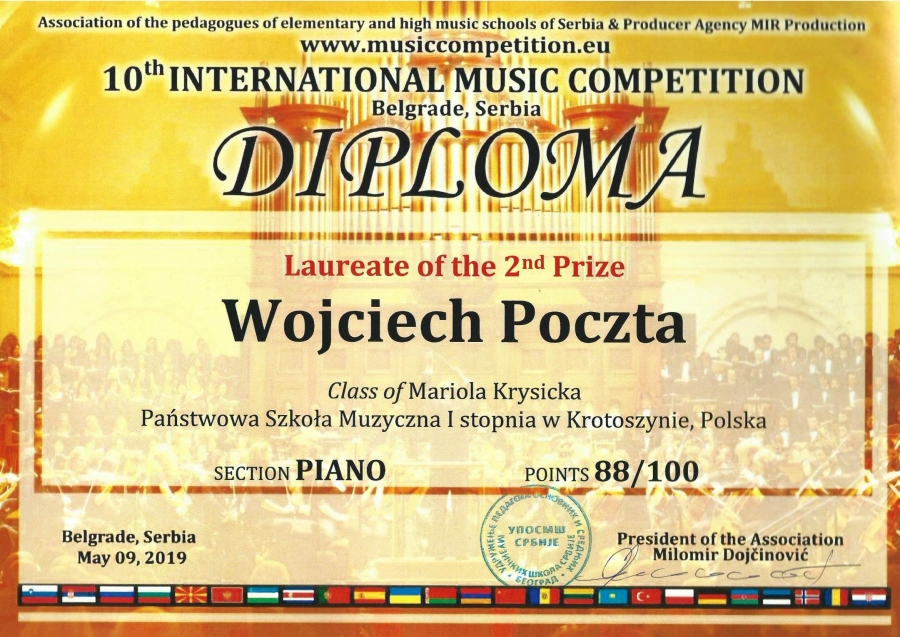 X INTERNATIONAL MUSIC COMPETITION - Wojciech Poczta